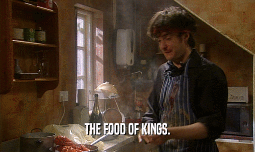 THE FOOD OF KINGS.
  
