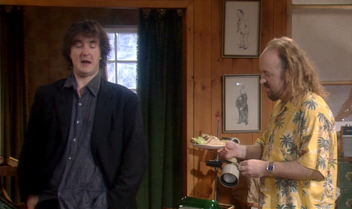 - THAT'S AWFULLY KIND OF YOU. - MANNY! 