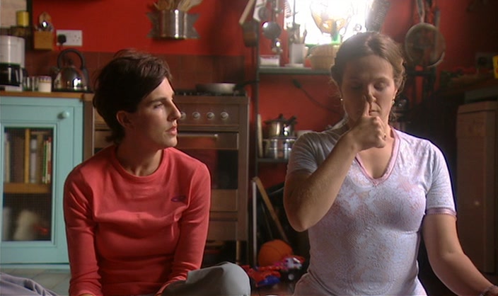 - (INHALES SHARPLY) - EVA, DO YOU, ERM... 