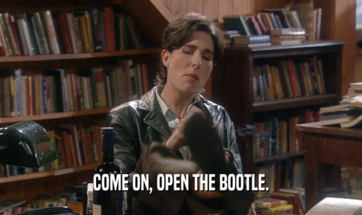COME ON, OPEN THE BOOTLE.  