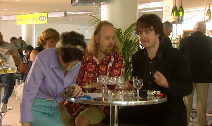 - 'PLEASE GO TO GATE 4.' - THAT'S US. 