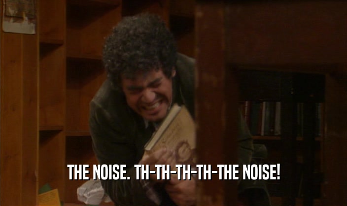 THE NOISE. TH-TH-TH-TH-THE NOISE!  