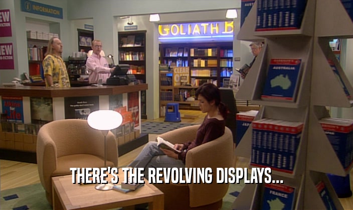 THERE'S THE REVOLVING DISPLAYS...  