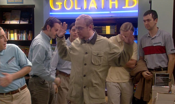 OK, HUDDLE TIME, HUDDLE TIME. GATHER ROUND, GUYS. (CLEARS THROAT) 