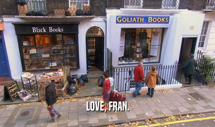 LOVE, FRAN.
  