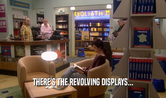 THERE'S THE REVOLVING DISPLAYS...  