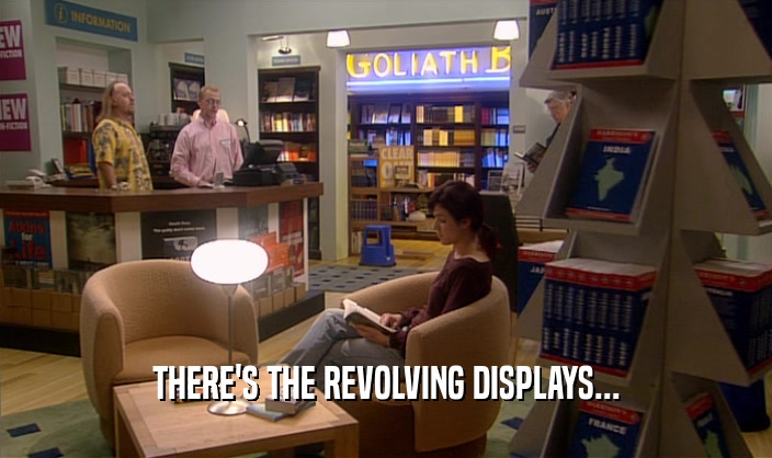 THERE'S THE REVOLVING DISPLAYS...  