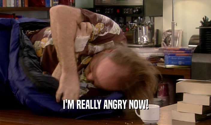 I'M REALLY ANGRY NOW!  