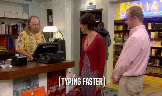 (TYPING FASTER)
  