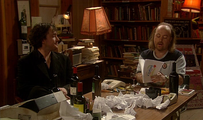 - HE BRINGS IT BACK... - (BOTH) THEY ALL DRINK LEMONADE. 