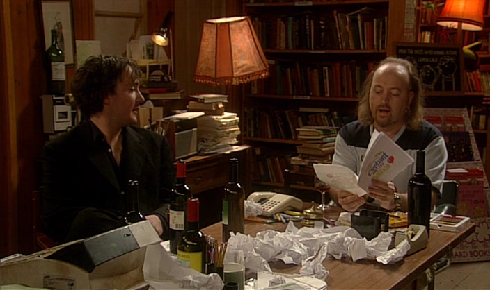 - HE BRINGS IT BACK... - (BOTH) THEY ALL DRINK LEMONADE. 