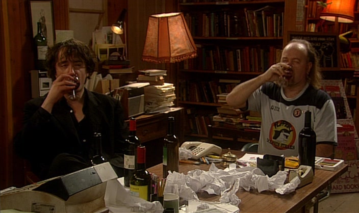 - HERE'S TO US. - (SIGHS) 