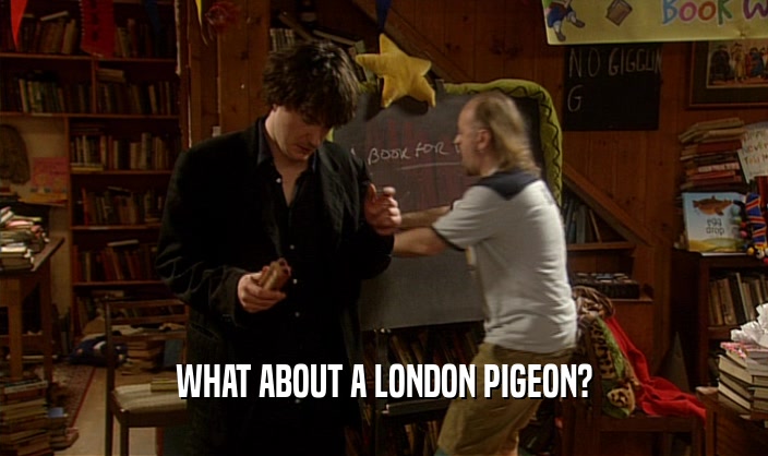 WHAT ABOUT A LONDON PIGEON?  