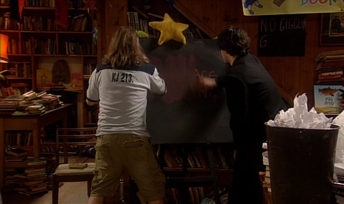- OK. OK. - HERE WE GO. ER, BOOK FOR... 