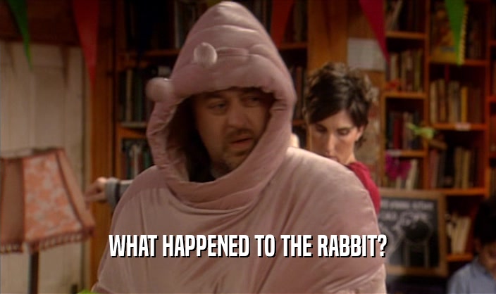 WHAT HAPPENED TO THE RABBIT?
  