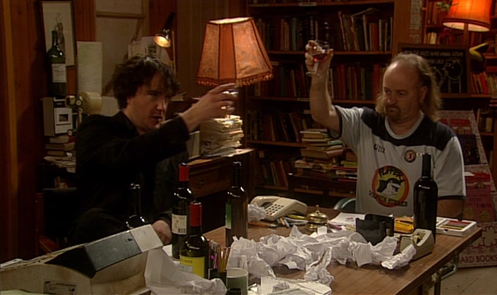 - HERE'S TO US. - (SIGHS) 