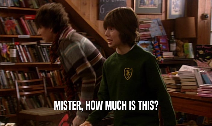MISTER, HOW MUCH IS THIS?  