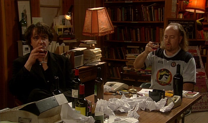 - HERE'S TO US. - (SIGHS) 