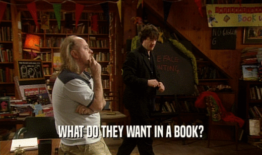 WHAT DO THEY WANT IN A BOOK?
  