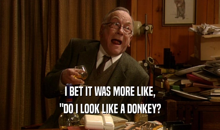 I BET IT WAS MORE LIKE, 