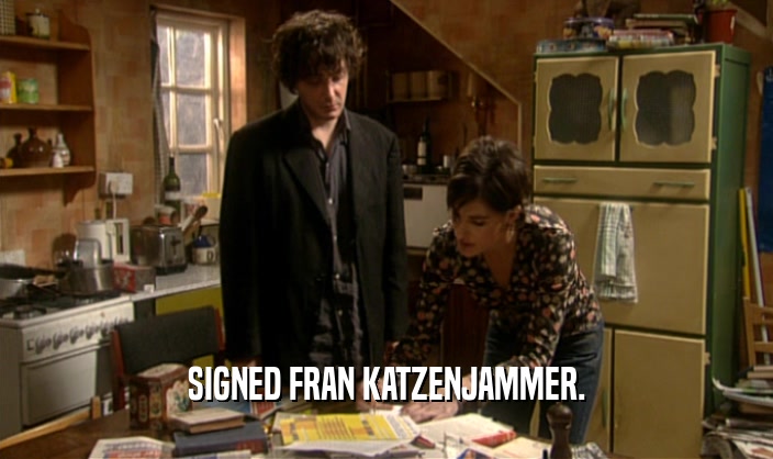 SIGNED FRAN KATZENJAMMER.  