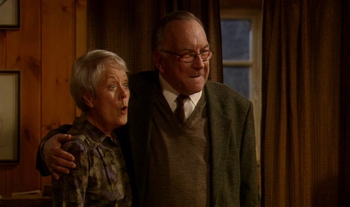 - RIGHT, I'LL BE OFF, I'LL SEE YOU TOMORROW. - OH, DON'T LEAVE ON OUR ACCOUNT. 