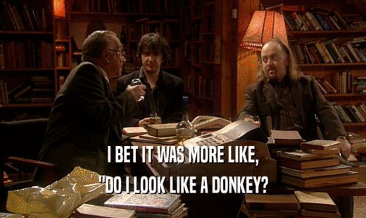 I BET IT WAS MORE LIKE, 