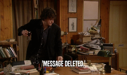 'MESSAGE DELETED.'  