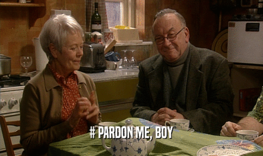 # PARDON ME, BOY  