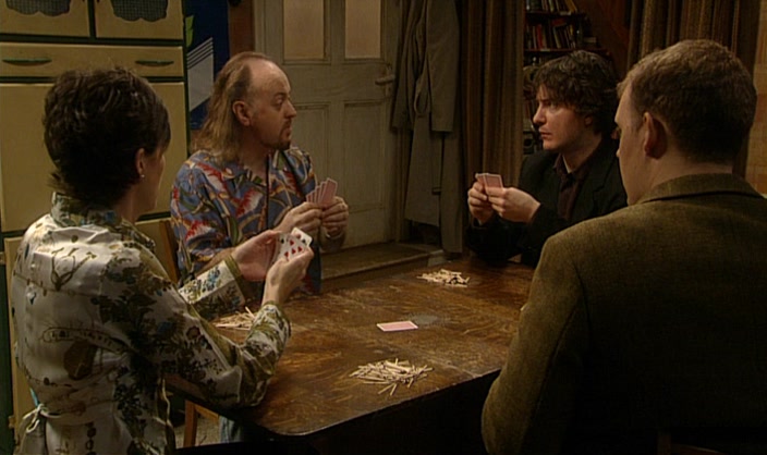 WAIT. WE NEED WHISKY, LIKE IN THE MOVIES. AND BACKGROUND JAZZ. 