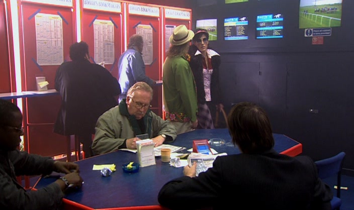 (AMERICAN ACCENT) LOOK, A REAL ENGLISH BOOKIE'S. 