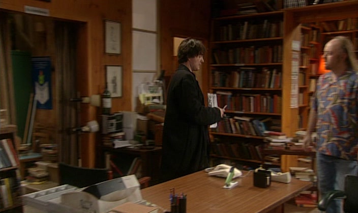 RIGHT. YOU, KEEP AN EYE ON HER. AND YOU, KEEP AN EYE ON HIM. 