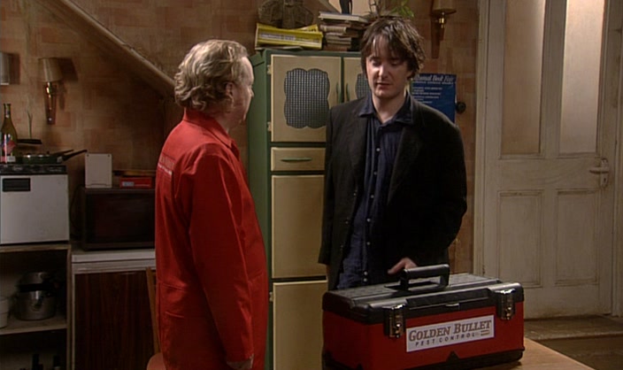COME ON, YOU'RE A PEST GUY. YOU KILL THINGS. 