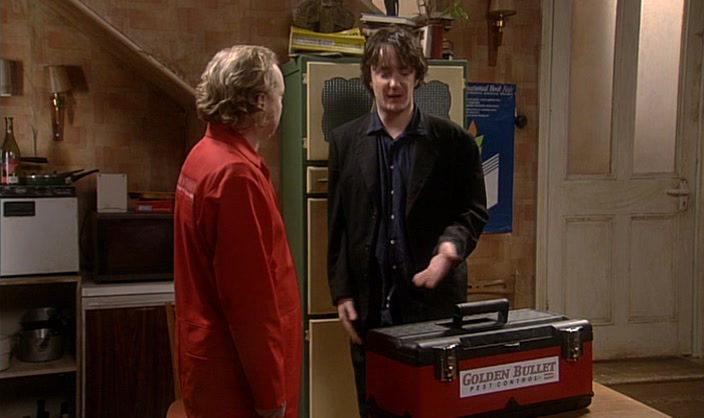 COME ON, YOU'RE A PEST GUY. YOU KILL THINGS. 