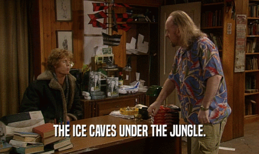 THE ICE CAVES UNDER THE JUNGLE.  