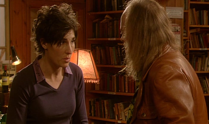 BERNARD. THE ONLY WAY SHE COULD THINK OF GETTING OUT OF IT 