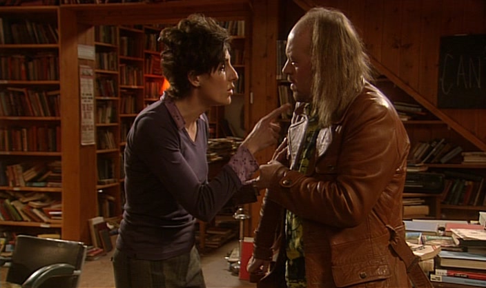 NO, NOW, LISTEN. OI, YOU DON'T TELL HIM.  