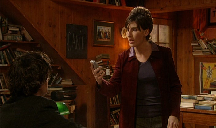 LOOK, BERNARD, LOOK AT MY NEW PHONE.  