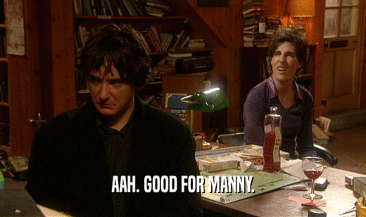 AAH. GOOD FOR MANNY.  