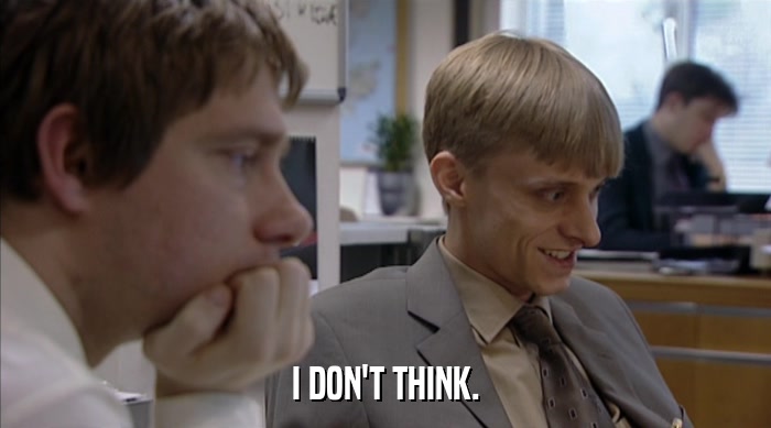 I DON'T THINK.  