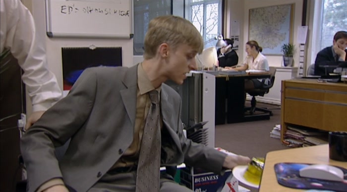 HE PUT MY STAPLER INSIDE A JELLY AGAIN.  
