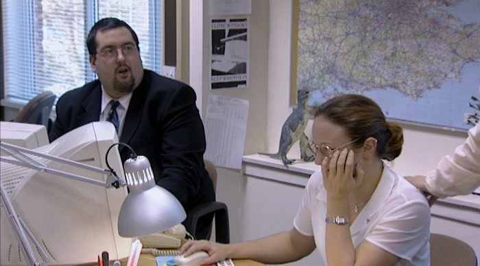 - I DON'T KNOW WHY YOU'RE LAUGHING. - LEAVE HER OUT OF IT. 