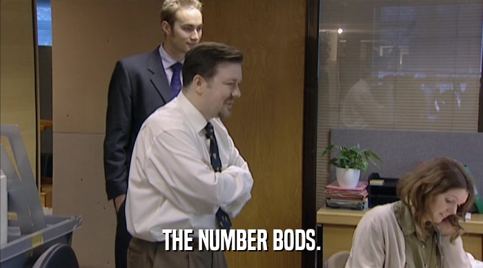 THE NUMBER BODS.  