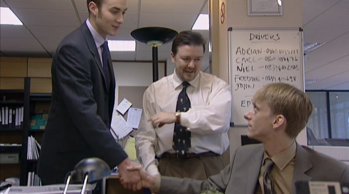 RICKY, THE NEW TEMP. INTRODUCE YOURSELF.  