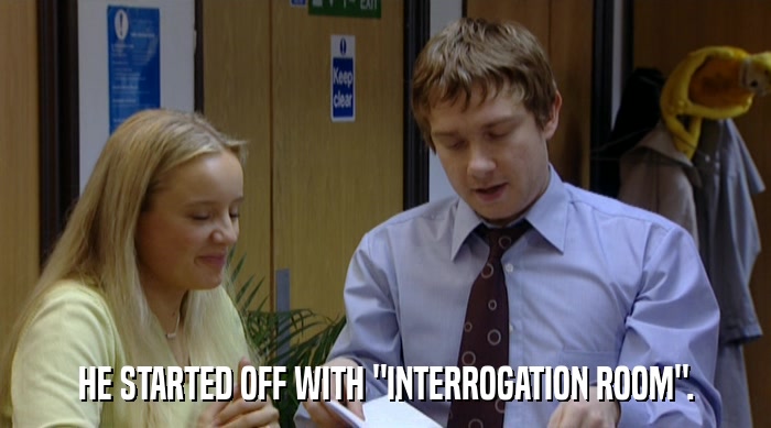 HE STARTED OFF WITH 