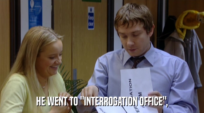 HE WENT TO 