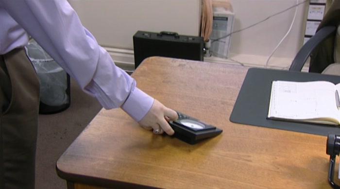 SEE THAT? A CLOCK, CALCULATOR IN ONE.  