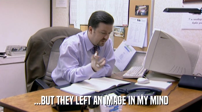 ...BUT THEY LEFT AN IMAGE IN MY MIND  