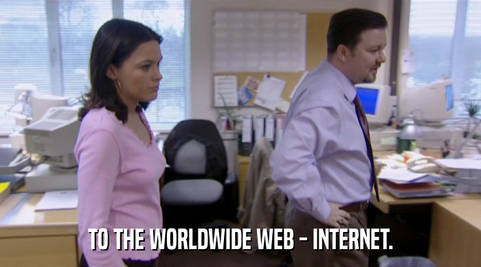 TO THE WORLDWIDE WEB - INTERNET.  
