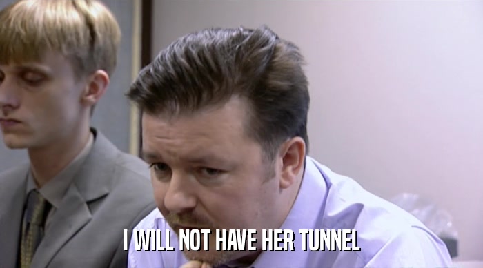 I WILL NOT HAVE HER TUNNEL  